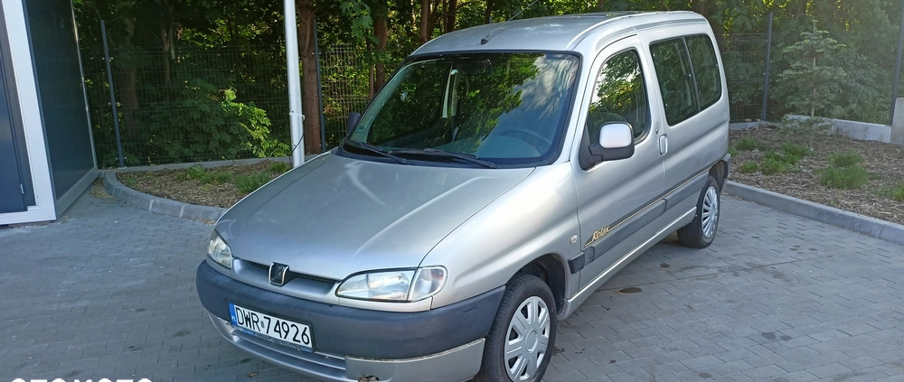 Peugeot Partner cena 4550 przebieg: 376000, rok produkcji 2000 z Wrocław małe 742